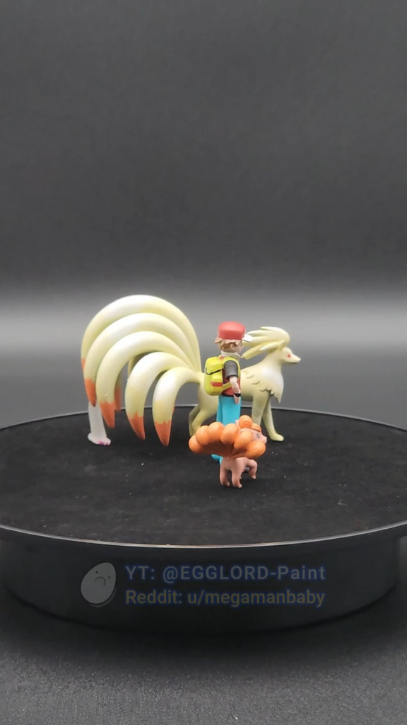 (Day 15) All Pokémon to Scale #0037 - #0038 (Vulpix, Ninetails)