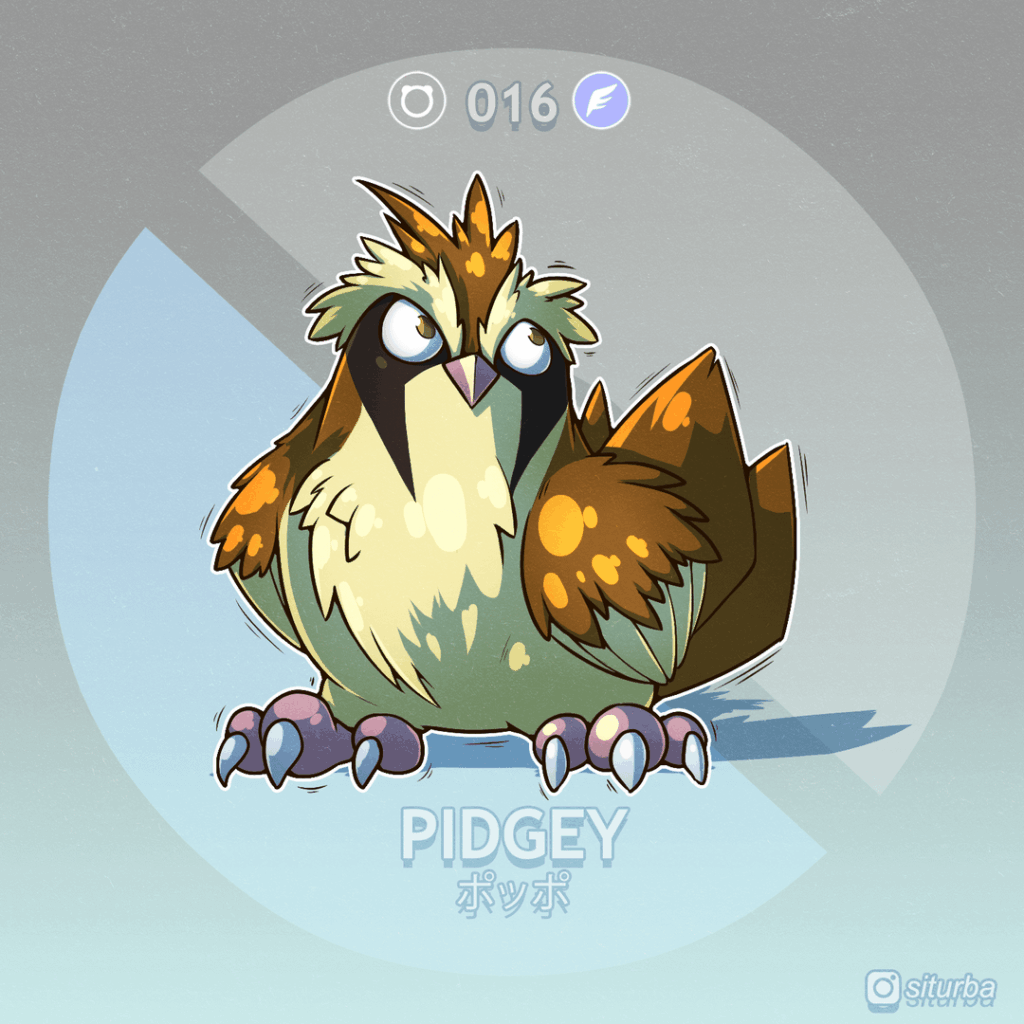 I'm redesigning a Pokemon everyday in a Fantasy style. Here are the Kanto Early Route Birds/Rats