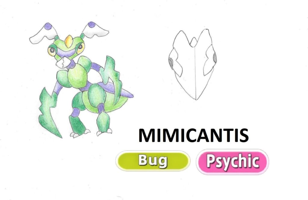 My fakemon prays mantis