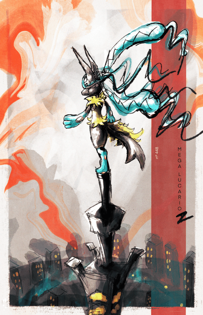 #448 Mega Lucario Z (Art OC)