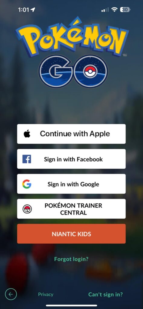 Trying to find a different way to login.
