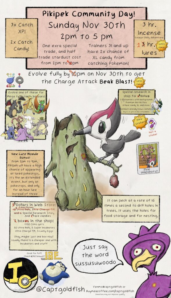 Pikipek Community day Sunday!