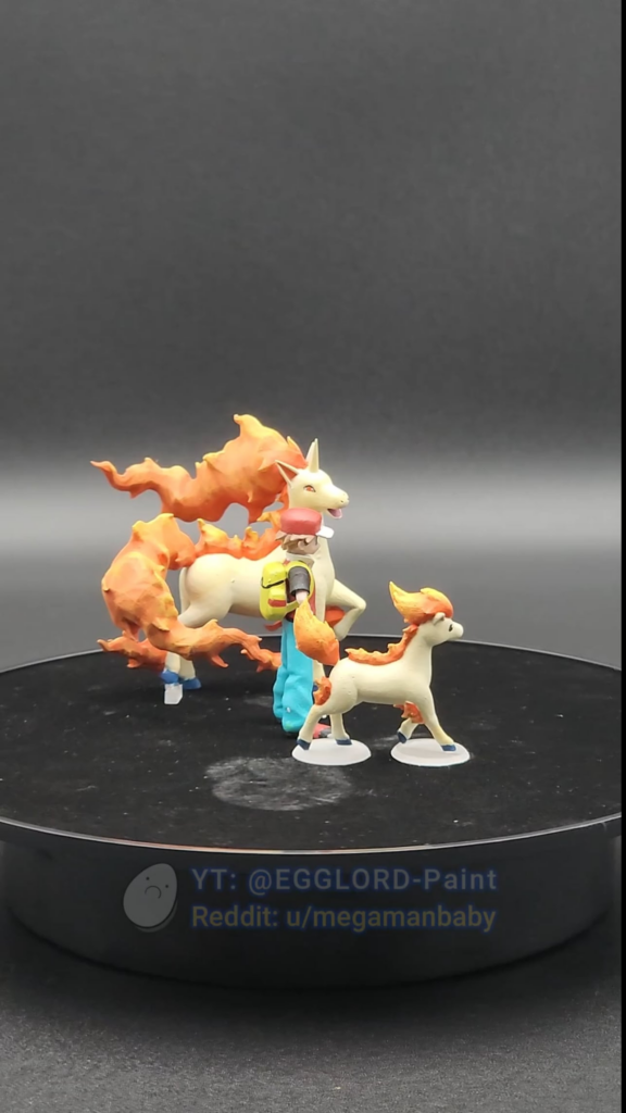 (Day 32) All Pokémon to Scale #0077 - #0078 (Ponyta, Rapidash)