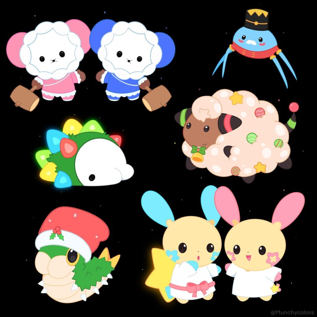 Winter Pokémon Designs 🎄🌨️❄️⭐️✨