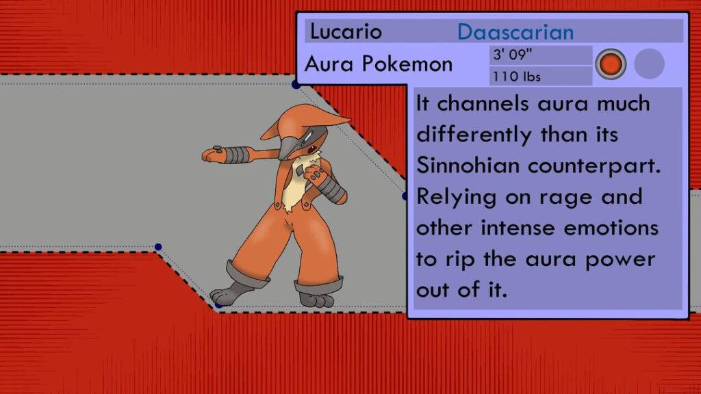 Lucario Looks A Bit Different In Daascar... Introducing Daascarian Lucario!