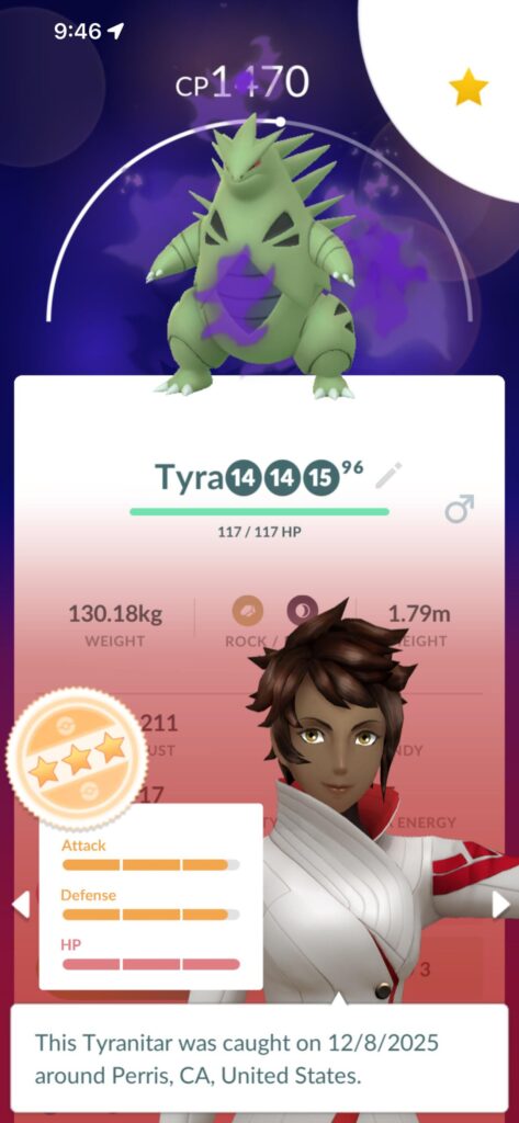 Purify Tyranitar?