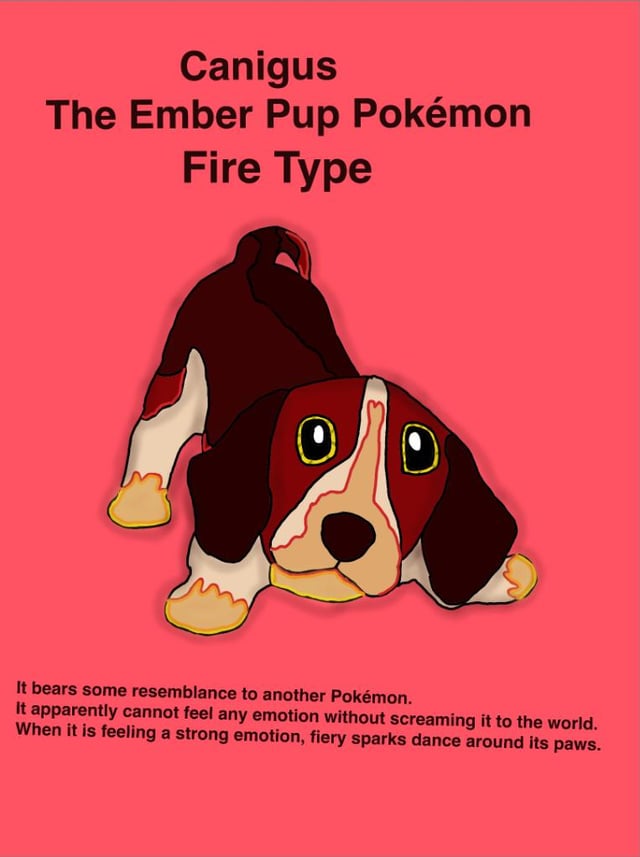 Beagle-Inspired Fire Type Starter Line