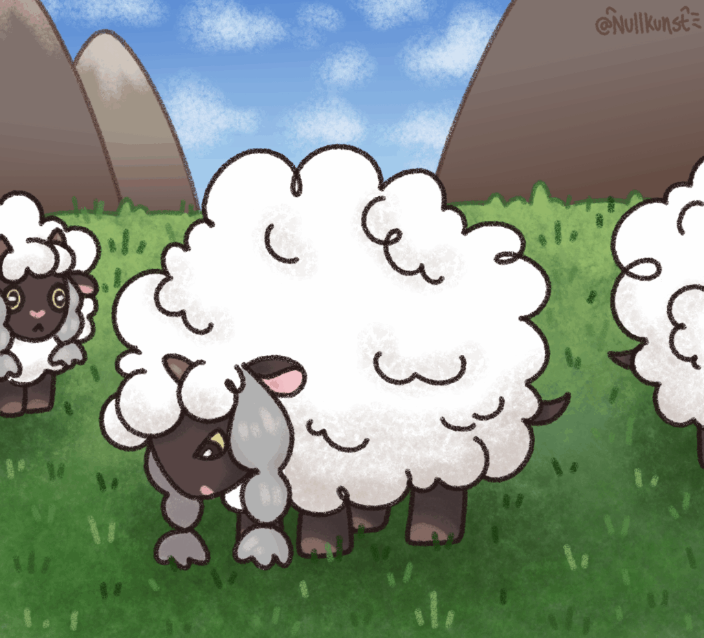 Grazing Wooloo (OC)