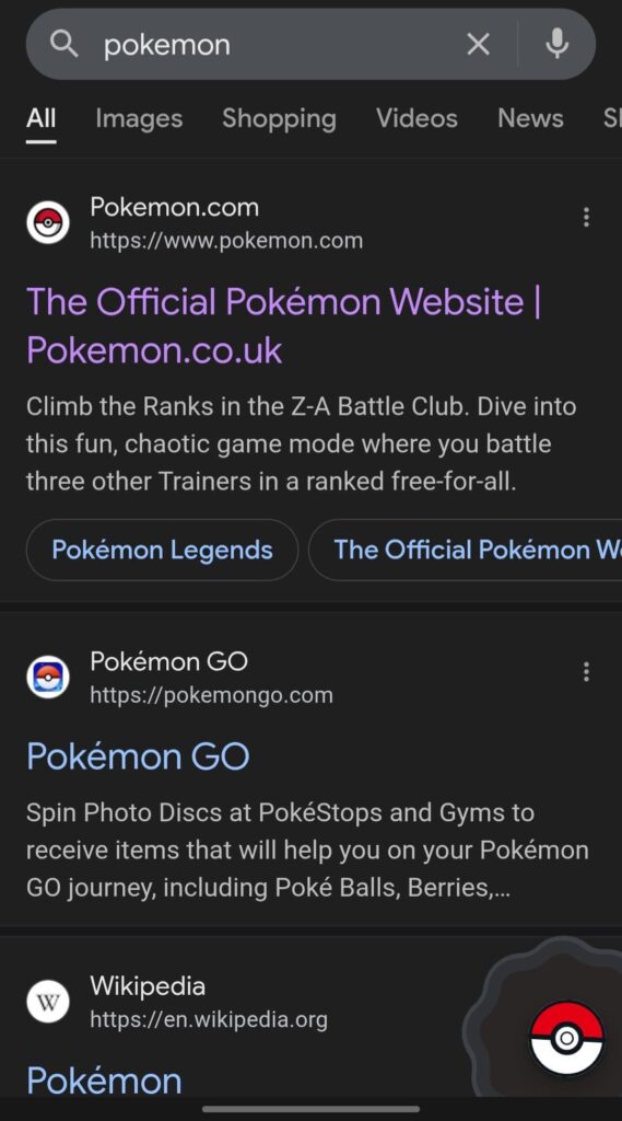 Did any one else know this pokemon easter egg in google