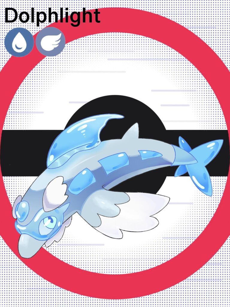 Here’s a fake mon I drew for my moms birthday