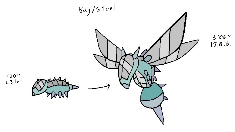 Sharp-Winged Insect Fakemon