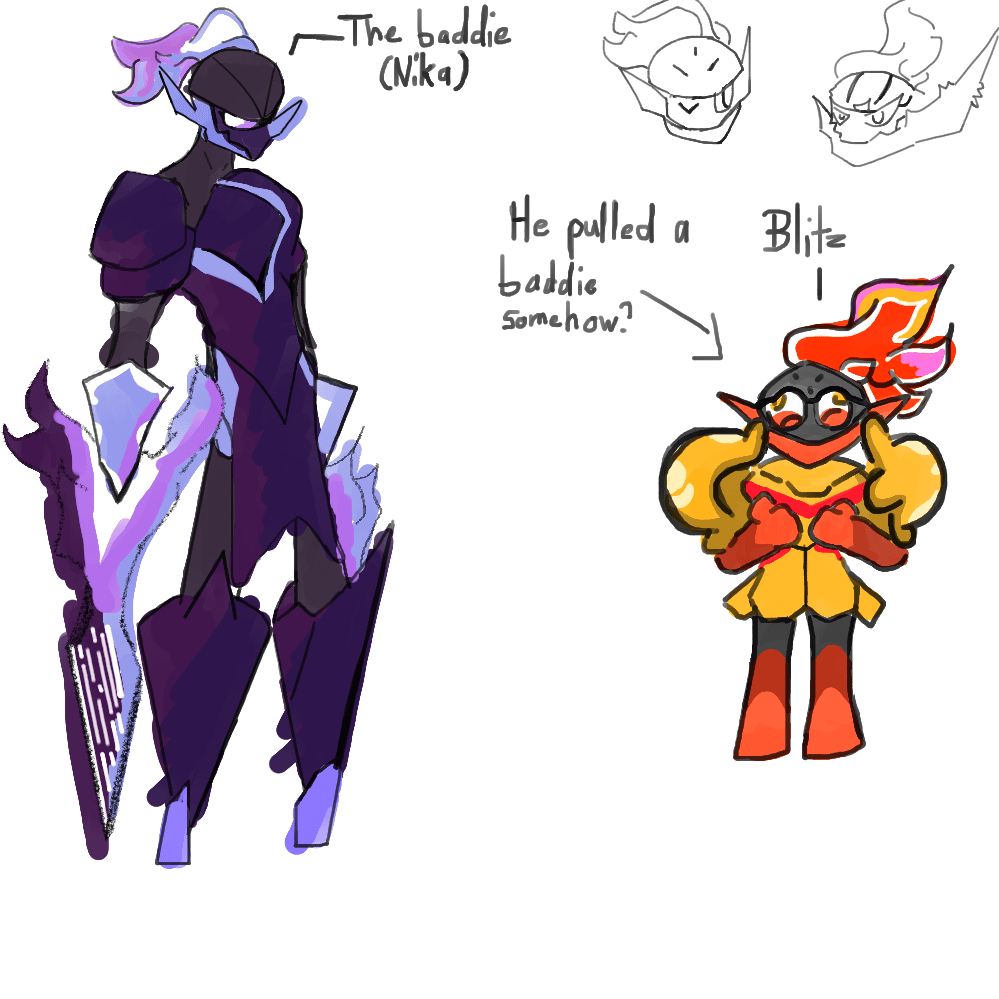 What my Ceruledge and Armarouge are like (OC)