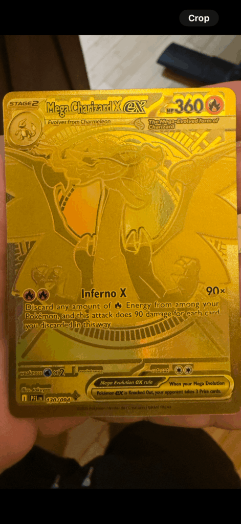 Gold Mega Charizard - Print Layer Shift