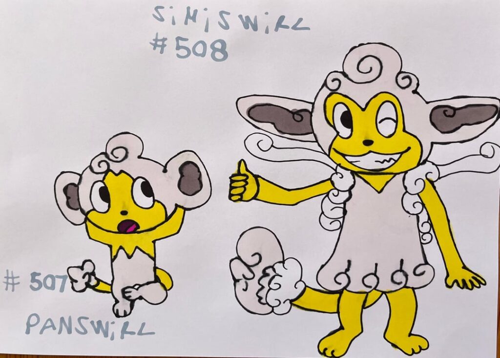 (OC) New elemental monkeys by my younger sister