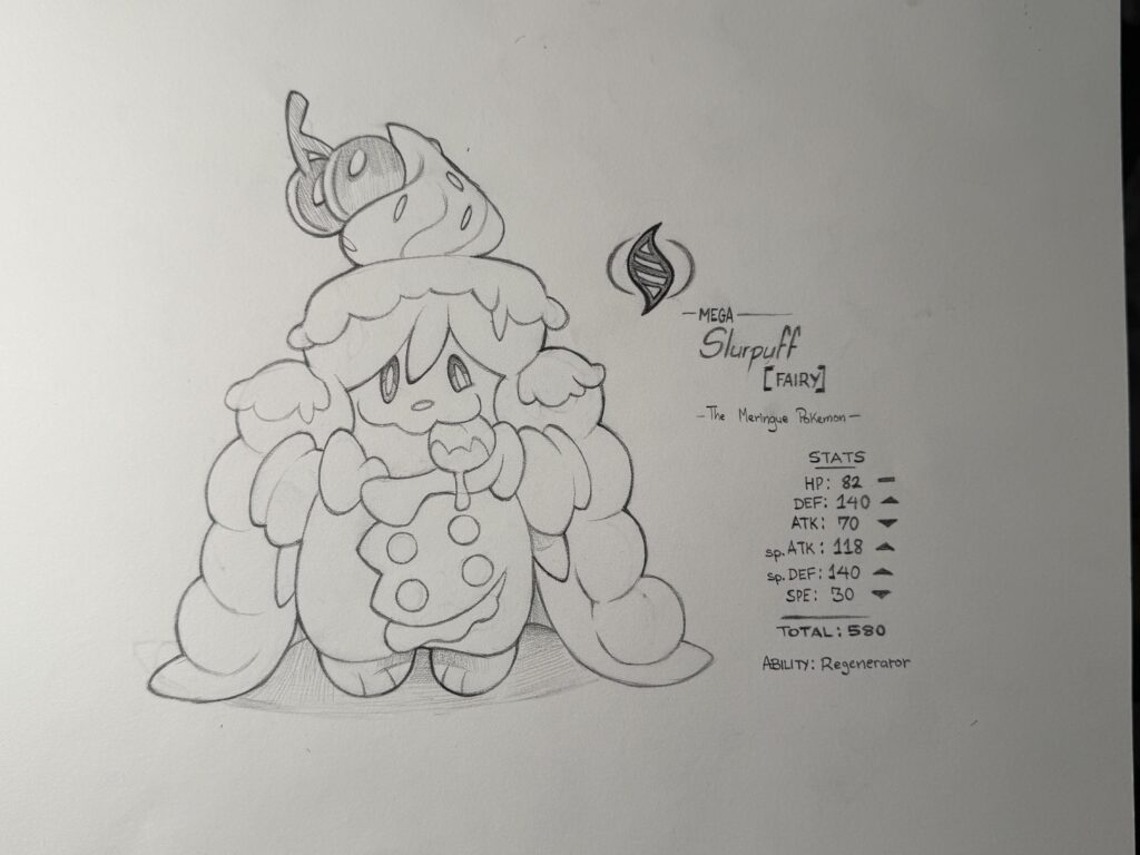 My Mega Slurpuff design! Based on Meringues, Eclairs and Charlotte Cakes.
