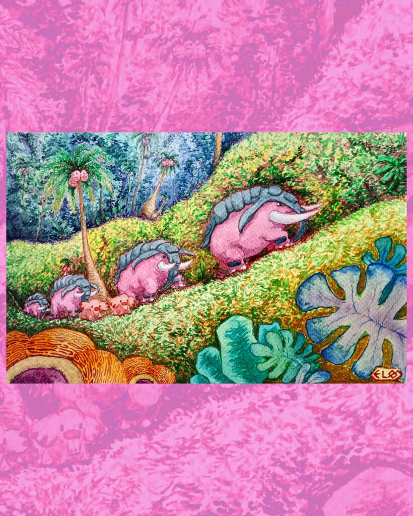 [OC] Pinkan Donphan watercolor