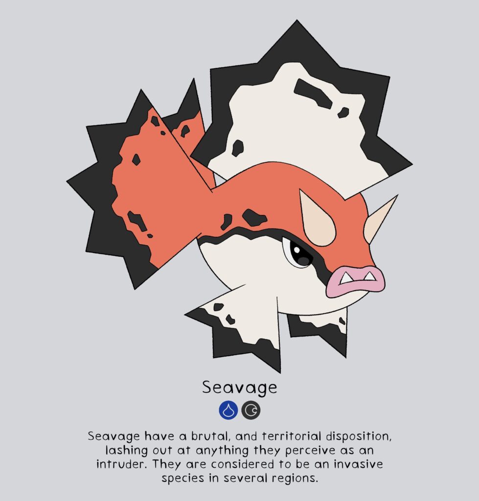 seaking evolution based on lion fish(oc)