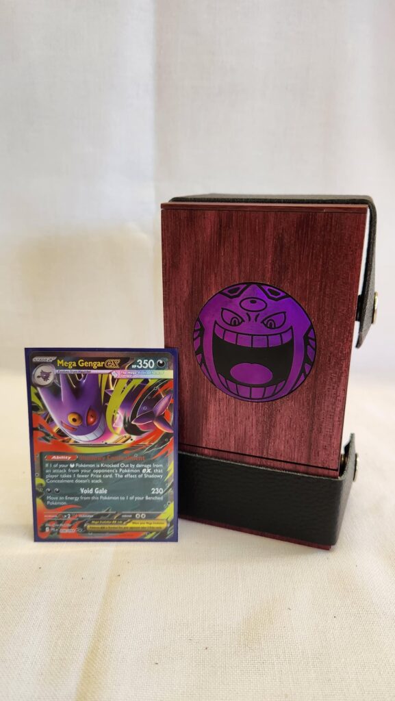 My Gengar Deck Box made out of Purple Heart