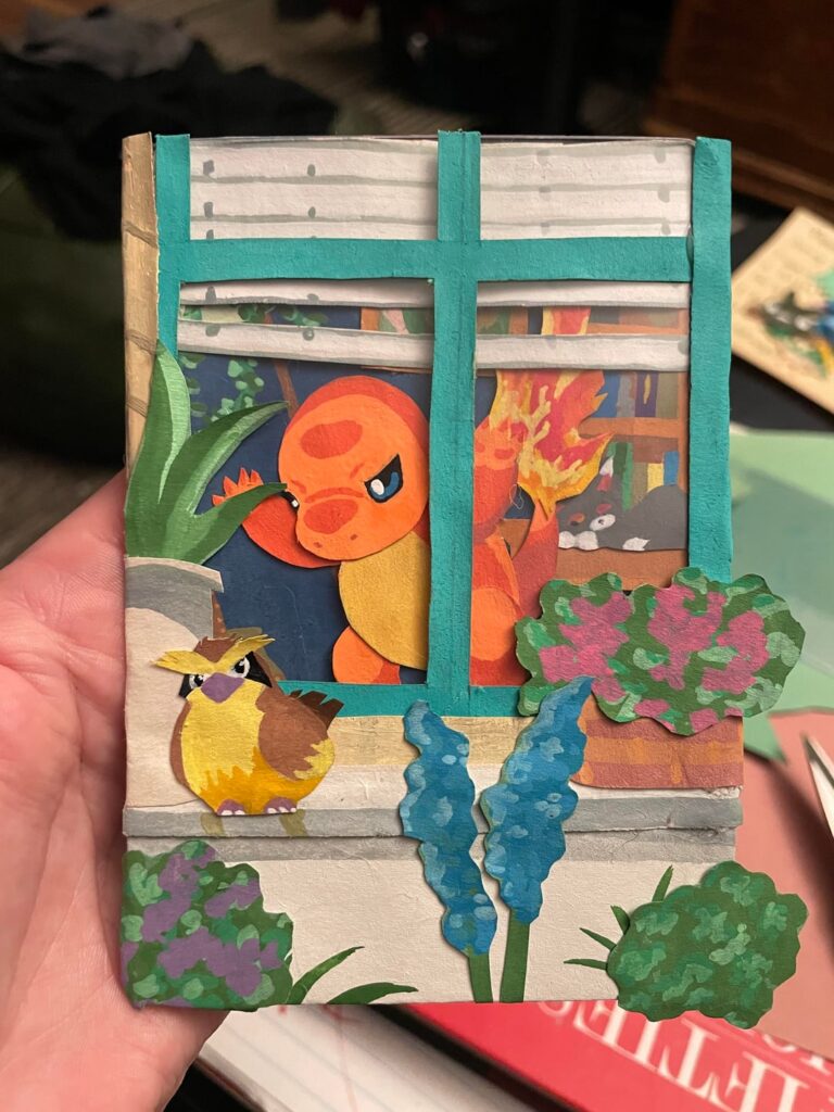 Used a top loader to make a window mimicking one of my favorite cards