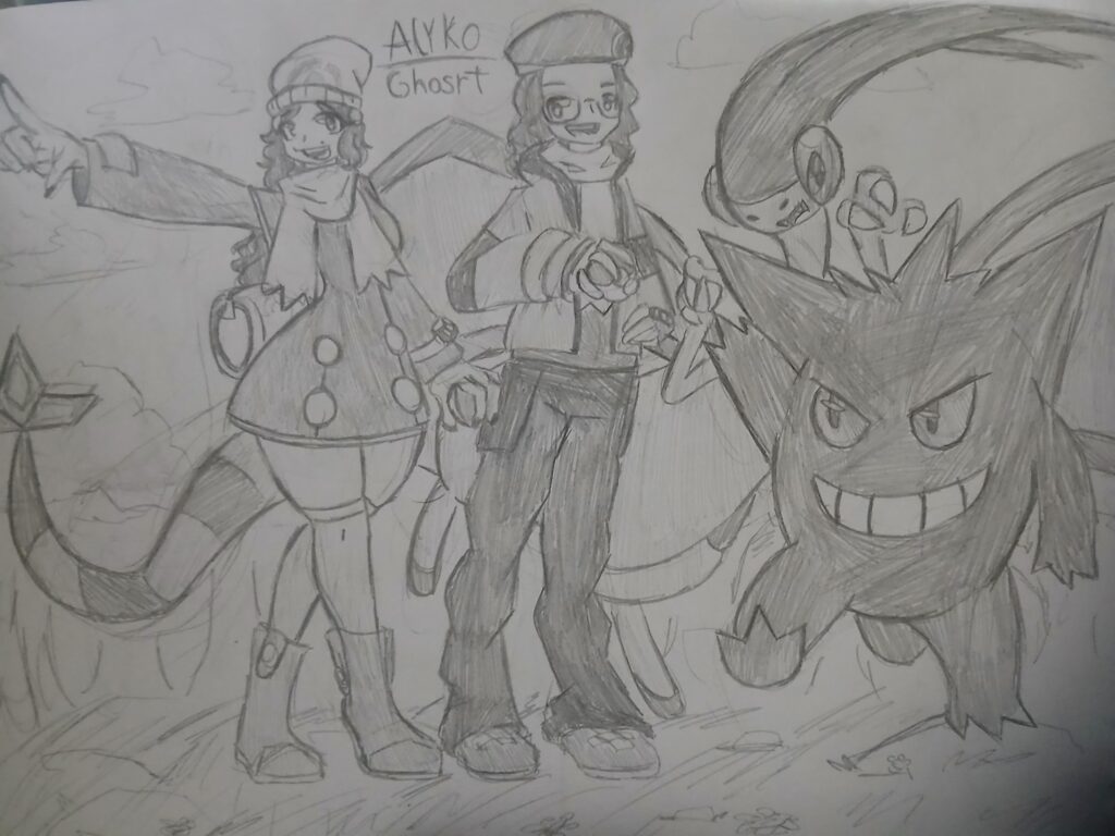 [OC] I Drew Me And Bestie As Lucas And Dawn