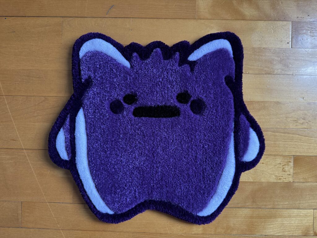 Custom Ditto Gengar rug that I made