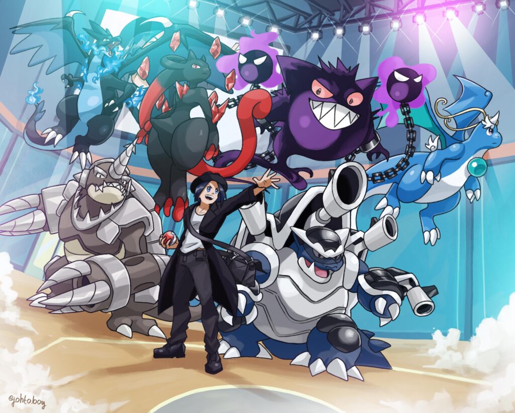 My first Pokémon team on berserk evolution style