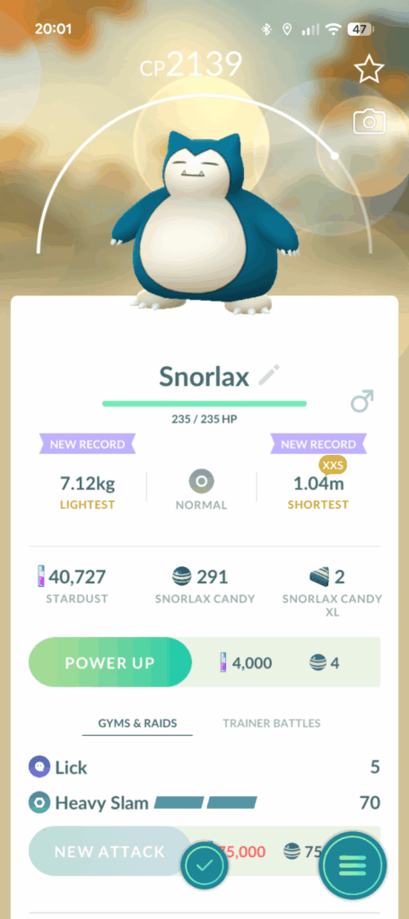 Smallest ever Snorlax?