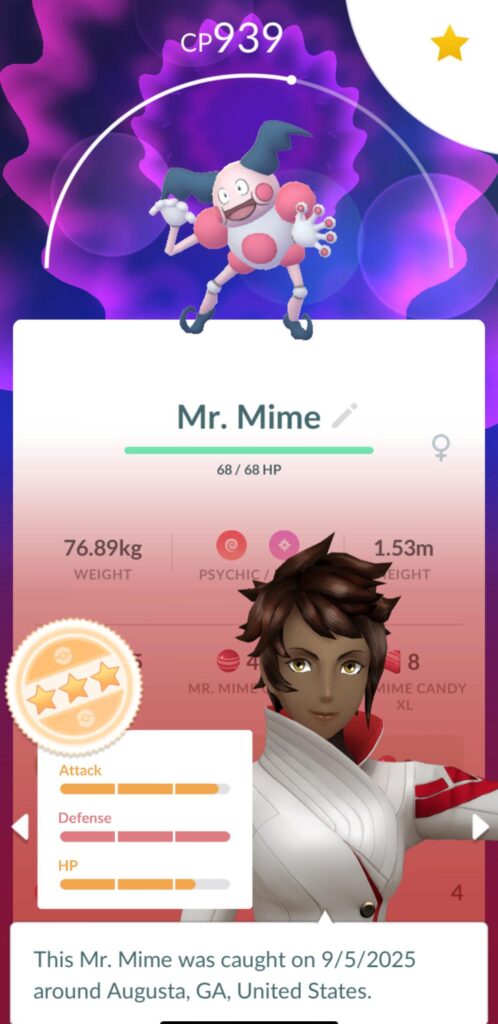 Is a female Mr.Mime still called Mr.Mime in the lore?