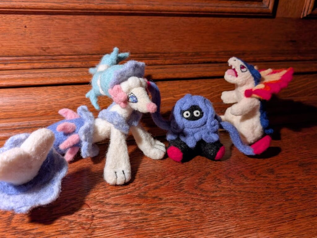 Needle felted Christmas presents! [OC]