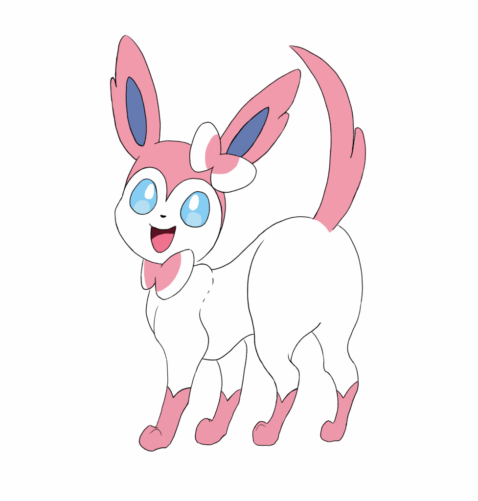 drew a pokemon for the first time (in years) Drawing the ribbons is too hard for me lol