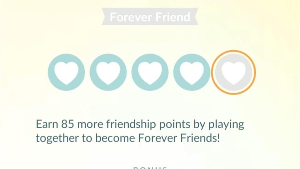 Friend status changed from days played together to friendship points