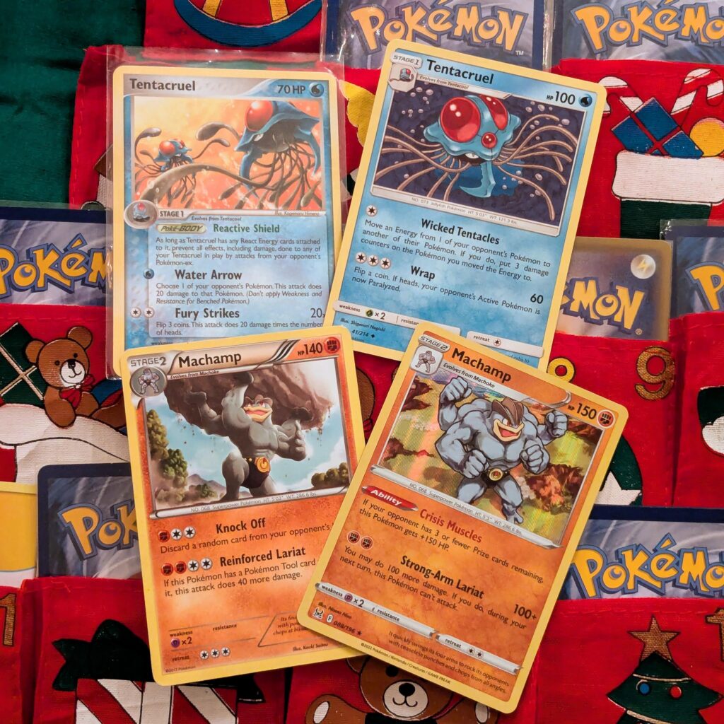 Homemade advent calendar for my kids, day 4: Machamp and Tentacruel
