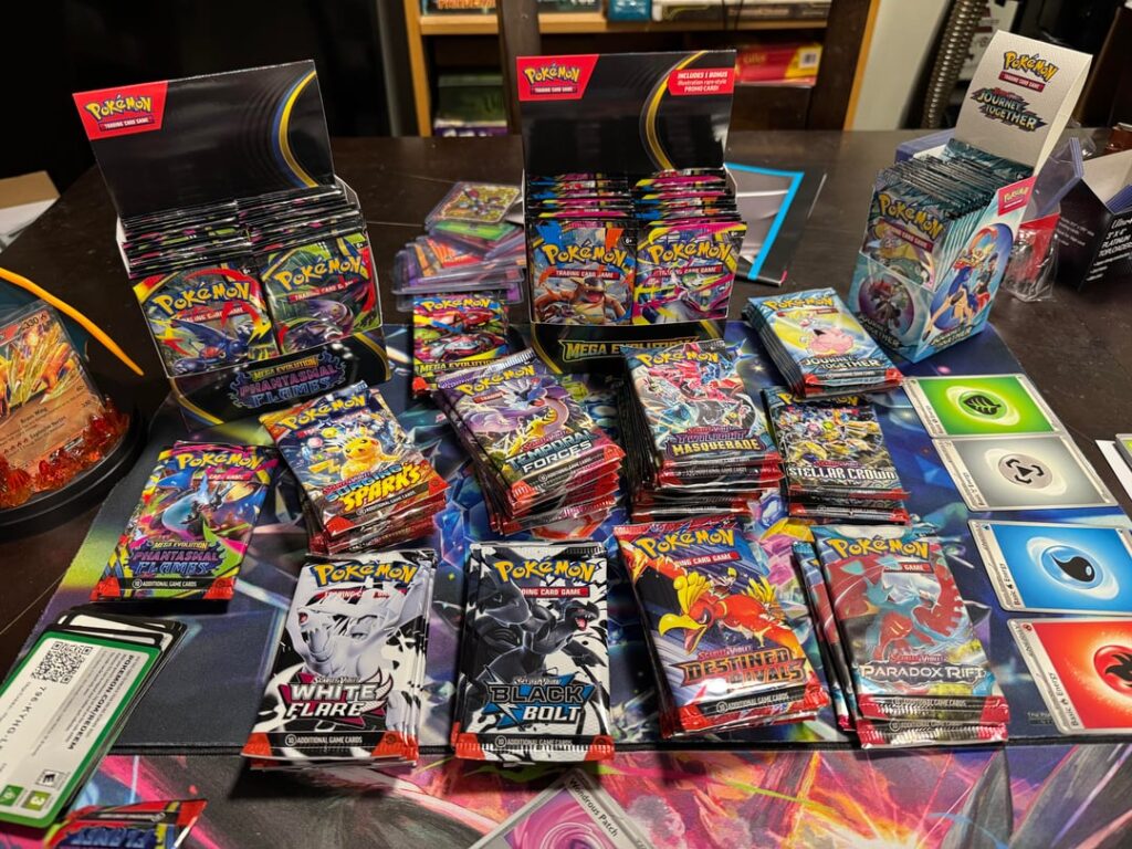 Ripped about 160 packs. Saved up for almost a whole year.