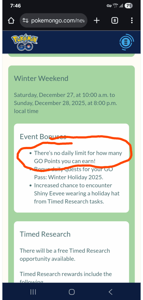 Is the "no daily limit" only for the winter holiday go pass or it will be applied for go pass December as well ?