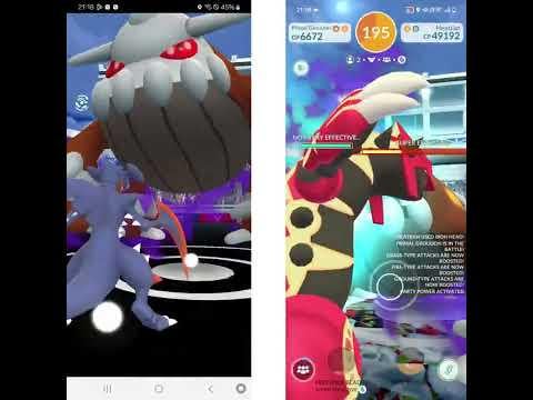 Pokémon Go Shadow Heatran Raid Solo(Mock Solo With Purified Gem)