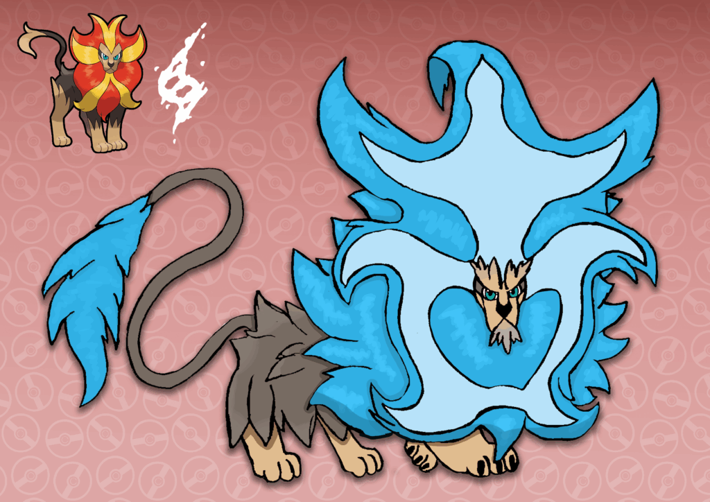 Rough Concept for a redesign of Mega Pyroar