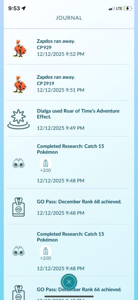 Unfortunately still have not caught one and usually have luck like this.