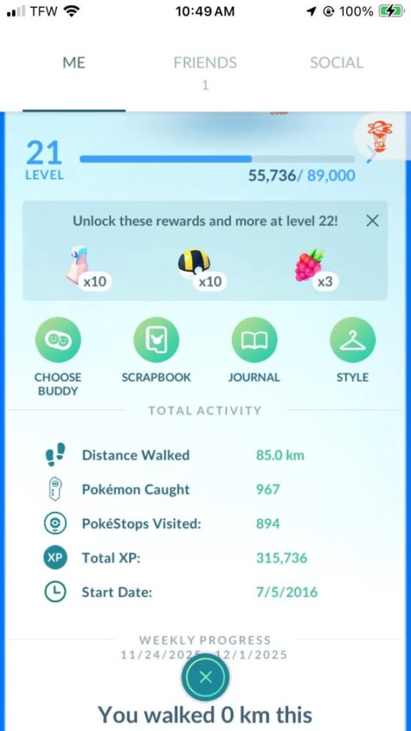 Found my old account from July 5, 2016 lol, still got eggs incubating from same month. Level 21 is after level 80 increase.