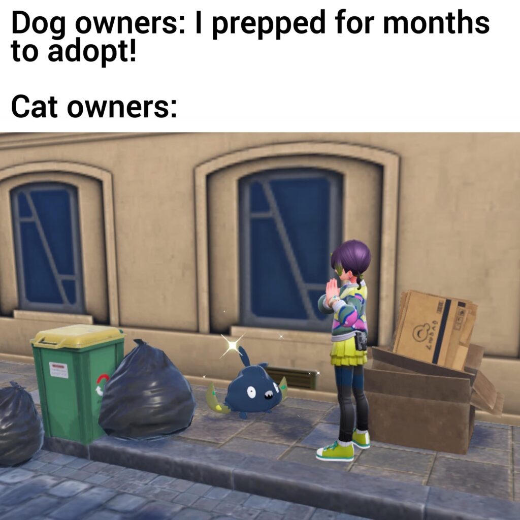 I found him in the trash