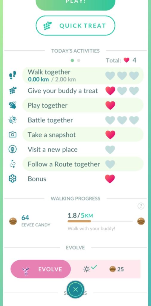 Can't evolve eevee into sylveon?