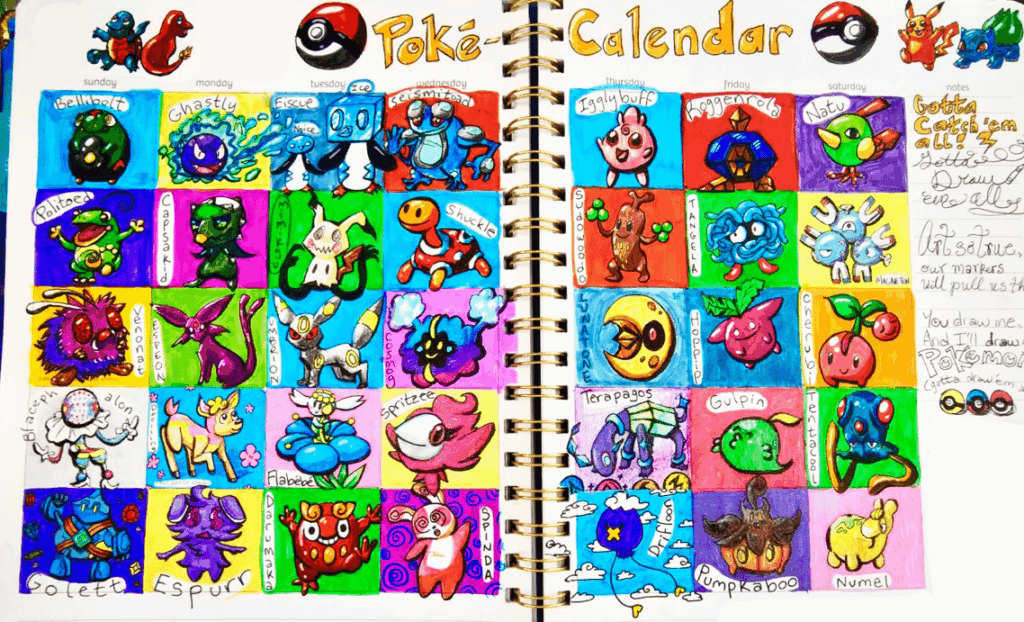 Pokécalendar by me
