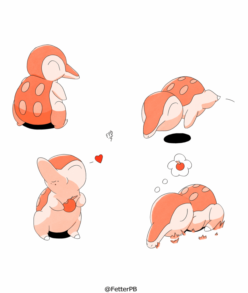 [OC] I drew a nostalgic vibes Cyndaquil. Did I execute it well?