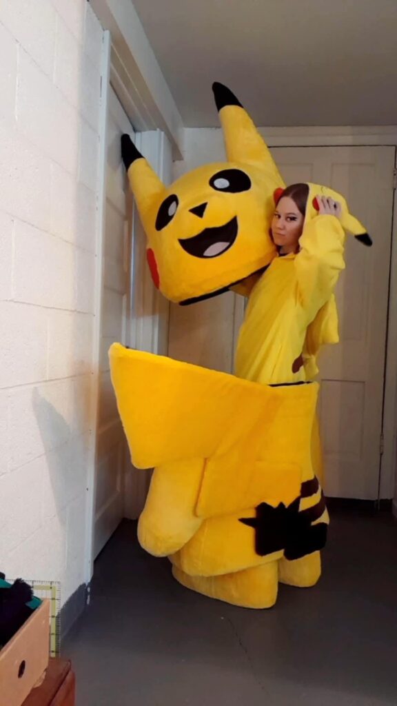 Long time no see! Still rocking my giant Pikachu mascot