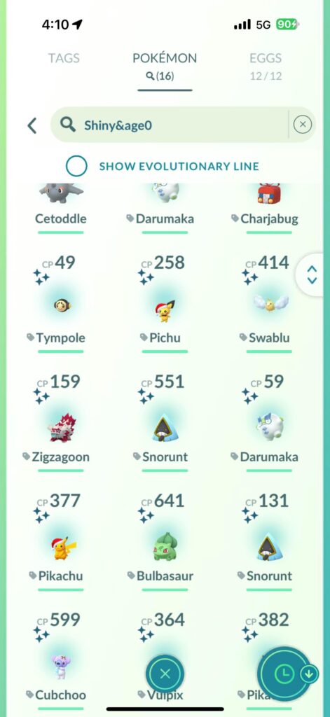 16 shiny day today!