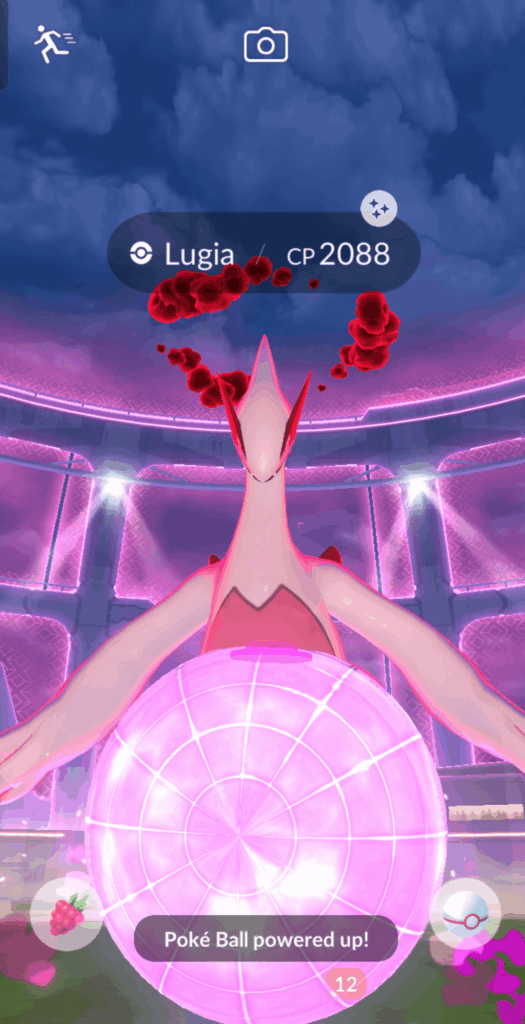 I almost gave up… but she finally showed up. SHINY. LUGIA