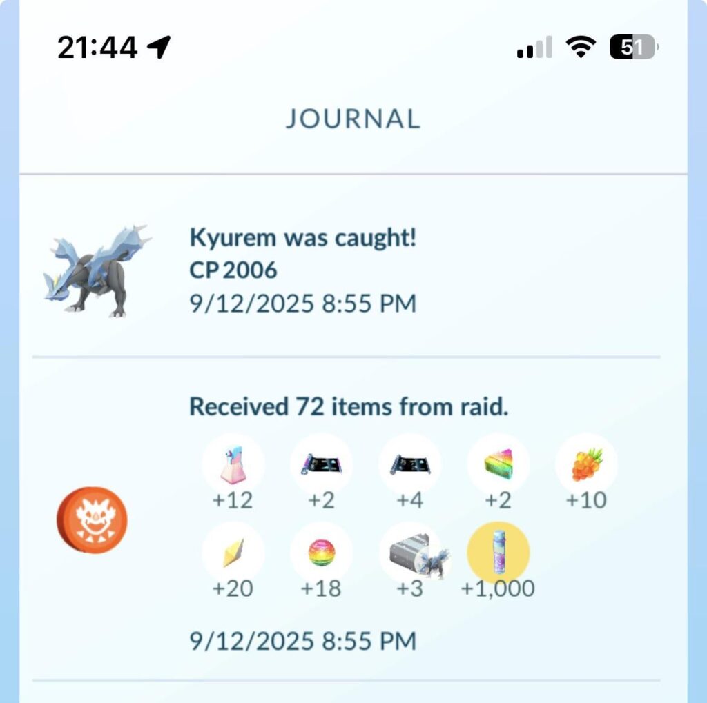 In-person raids give double rewards after unlocking lv75 Go Pass