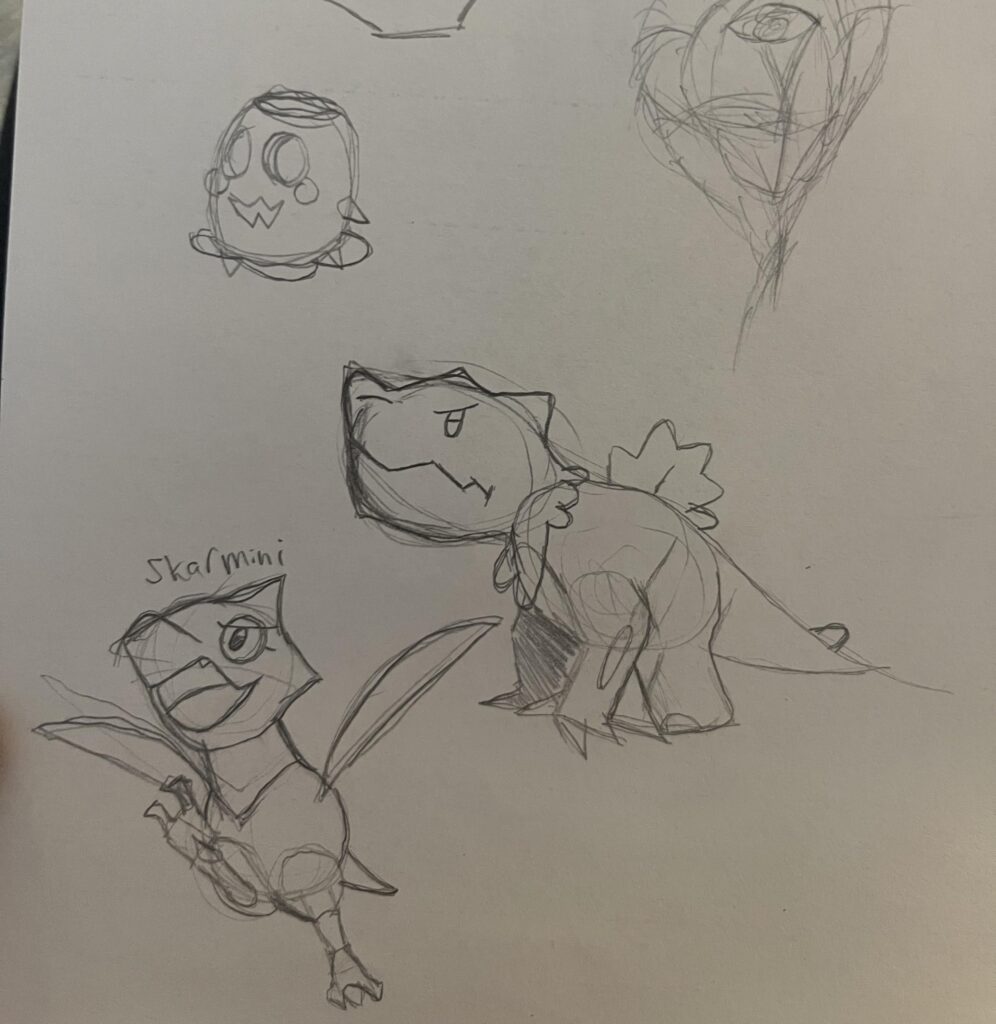 Found some pre-evolutions I made a while ago!