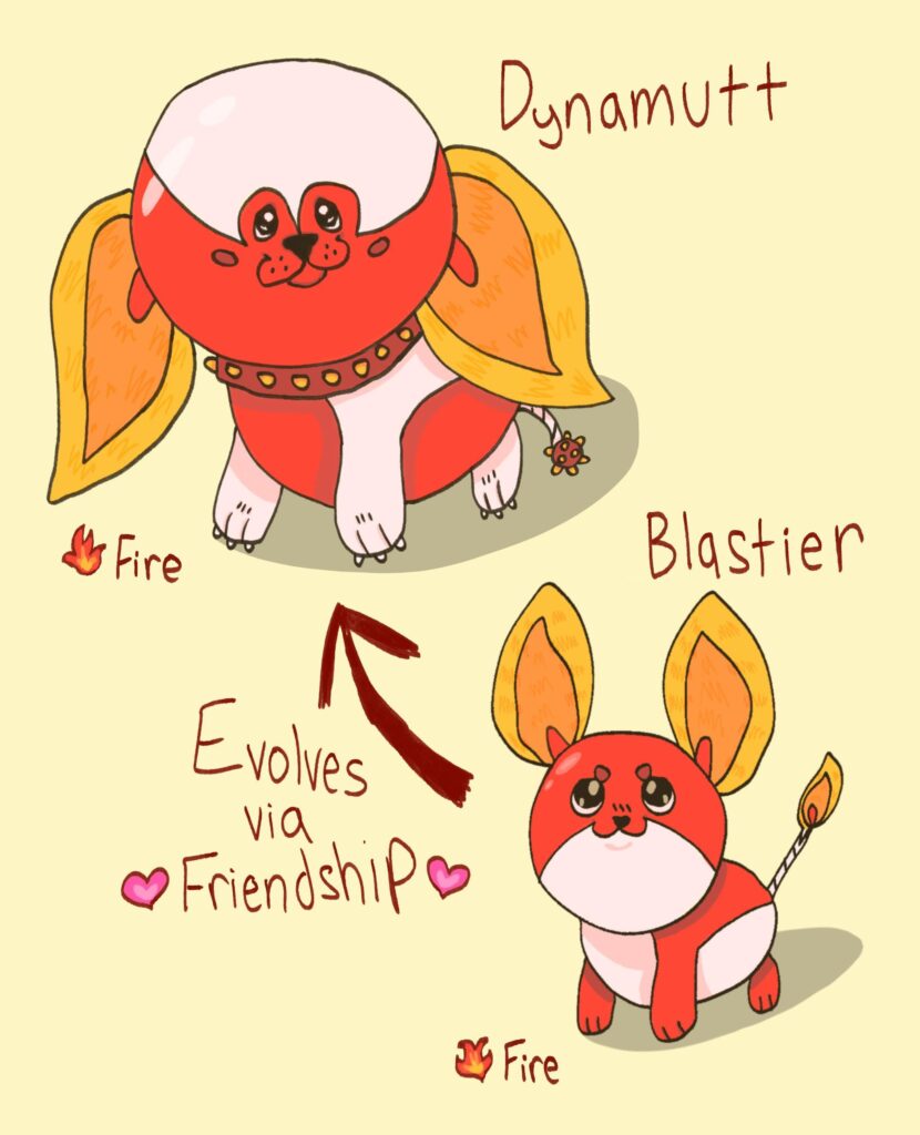 I made my own “Pokeball Dupe” fakemons!