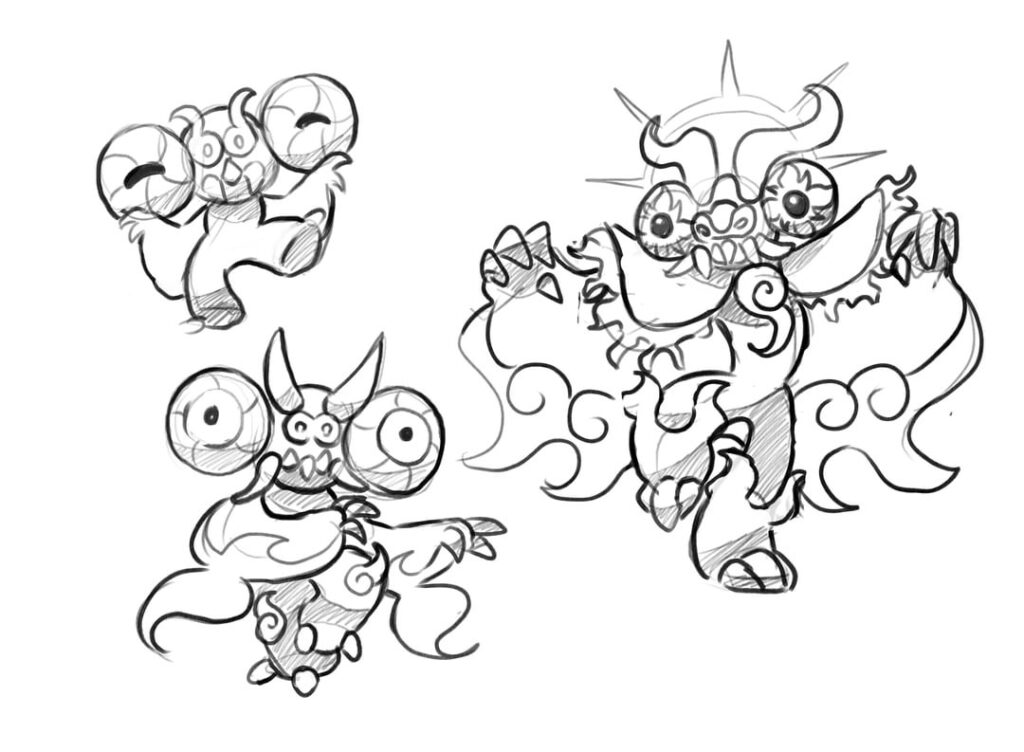 Starters sketches for Andes Region, based on my country Chile, Who will you pick?