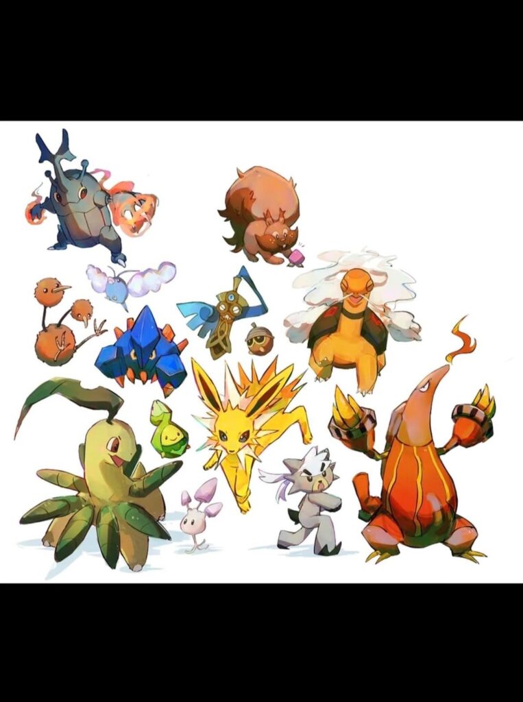 [days 1-6] drawing random pokemon every day until i complete the entire pokédex